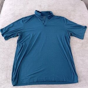 01.Algo × Stitch Fix Teal Green Performance Polo/Golf Shirt SZ 2XL
